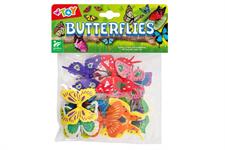 ANIMALI FARFALLE COLORATE PZ.12 IN BUSTA   12 C