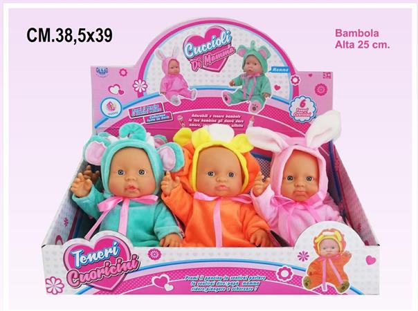 BAMBOLOTTO/PELUCHE CM. 36 +VOCE 3/COL    6 E                   DISPLAY-F