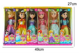 BAMBOLA 'PRINCIPESSINA' 6 MOD. ASSORTITI 6 E       DISPLAY     SCATOLA-F