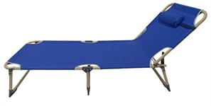 SEDIA LETTINO CM.180 TESS/OXFORD BLU      1 E      TUBO 22   C/CUSCINO
