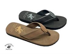 CIABATTE PLC UOMO INFR 40/46 POLO CLUB 2/COL  24 H -MIN 24 NERO/MARRONE