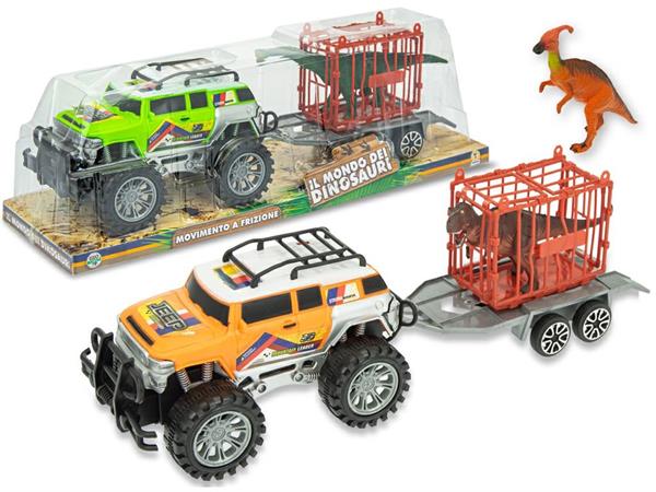 CAMION JEEP A FRIZIONE C/DINOSAURO  3/ASS  12 H                   CUPOLA