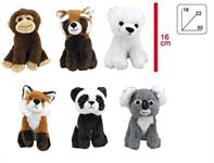 PELUCHE CM. 16 ANIMALI 'FORESTA'  6/ASS  6 #                   DISPLAY-X