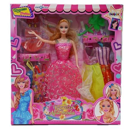BAMBOLA 'ALLA MODA' C/VESTITI E ACC. 4/ASS 48 H                SCATOLA-F