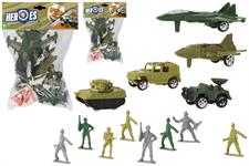 SOLDATINI C/MEZZI MILITARI 2/ASSORTITI    12 E                   BUSTA-M