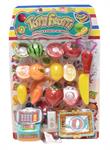 DOLCI SHOPPING C/FRUTTA E CASSA CM. 35  24 H      CON VELCRO   BLISTER-F