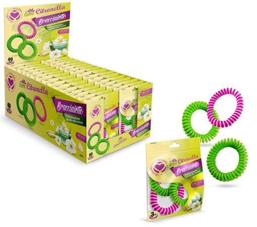 CITRONELLA BRACCIALE PZ.3 A MOLLA COL/AS 40 #   -MIN 6  250 ORE    R/ULT