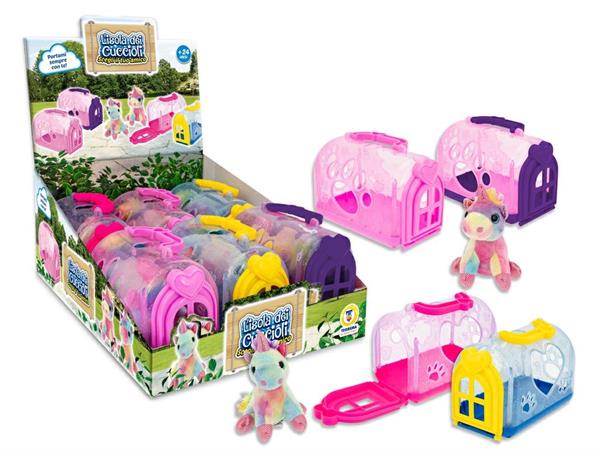 UNICORNO ARCOBALENO C/TRASPORTINO 4/ASS 6 E                    DISPLAY-F