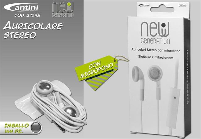 AURICOLARI STEREO C/MICROFONO           144 #   -MIN 2             R/ULT