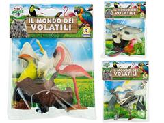ANIMALI VOLATILI DEL MONDO PZ.4 IN BUSTA    24 E    -2/ASS