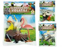 ANIMALI VOLATILI DEL MONDO PZ.4 IN BUSTA    24 E    -2/ASS
