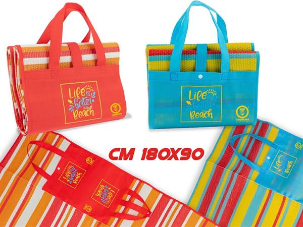 STUOIA MARE CM.180x90 POLIPROPIL GR.300  2/ASS  24 E  PIEGATA A BORSETTA