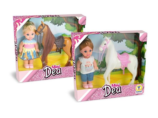 BAMBOLINA 'MINI DEA' C/CAVALLO 2/ASS  12 $                     SCATOLA-F
