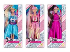 BAMBOLA 'DEA' FASHION NIGHT CM. 30  3/ASS 12 $                 SCATOLA-F