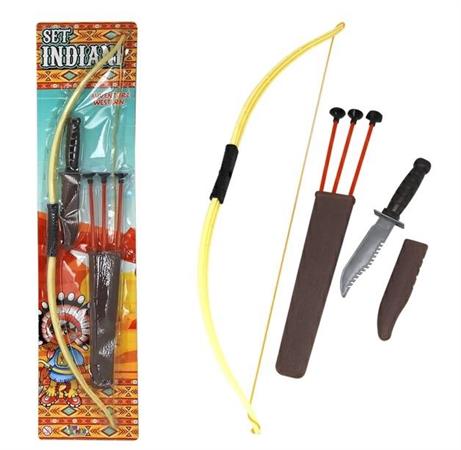 SET ARCO INDIANO CON PUGNALE CM. 75       12 $                 BLISTER-M