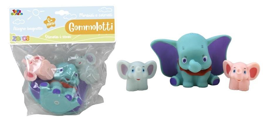 TENEROTTI ANIMALI ELEFANTINO PZ. 3 IN BUSTA 12 $ ETA' 0+