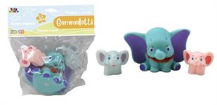 TENEROTTI ANIMALI ELEFANTINO PZ. 3 IN BUSTA 12 $ ETA' 0+
