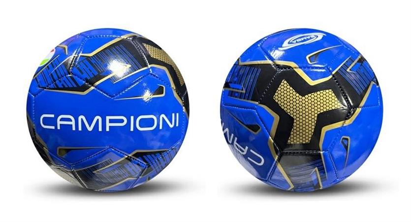 PALLONE CALCIO/CUOIO 'SAMBA' NERAZZURRO   24 E