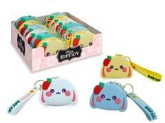 PORTAMONETE 'CONIGLIETTI' SILICONE C/CERNIERA 12 E               DISPLAY