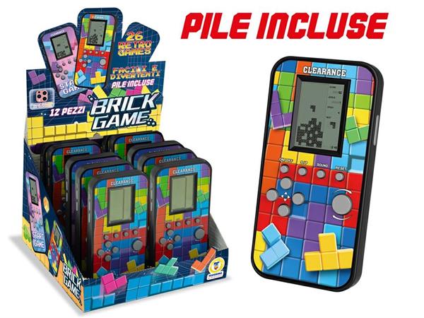 GIOCO 'BRICK GAME' TASCABILE C/PILE INCLUSE 12 E   -MIN 2        DISPLAY