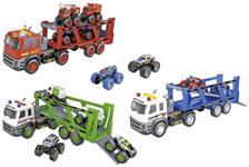 CAMION LUCI/SUONI PORTA AUTO A FRIZIONE 4/ASS 4 $              SCATOLA-M