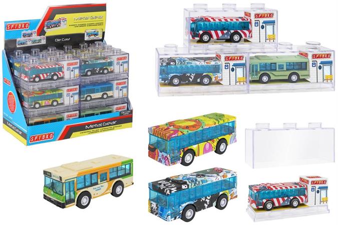 AUTOBUS D-CAS RETROCARICA IN BOX 10/ASS 18 $     A INCASTRO    DISPLAY-M