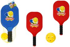 RACCHETTONI PLAST 'PICKLEBALL' C/PALLA 2/ASS 24 $