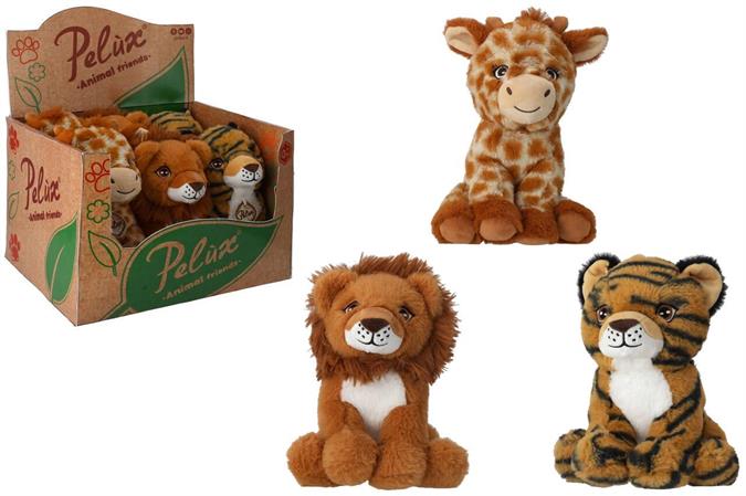 PELUCHE CM. 24 ANIMALI 'SELVAGGI' 3/ASS  6 $                   DISPLAY-X