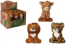 PELUCHE CM. 24 ANIMALI 'SELVAGGI' 3/ASS  6 $                   DISPLAY-X