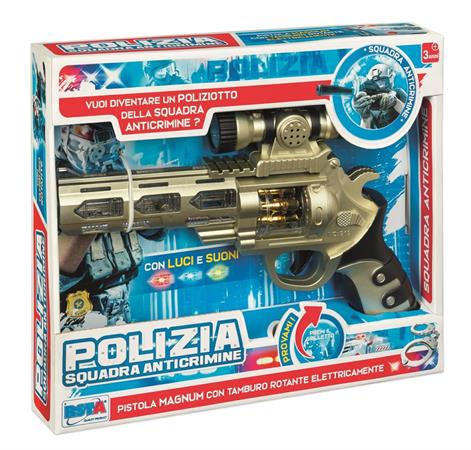 PISTOLA POLIZIA ANTICRIMINE LUCI/SUONI  36 $                   SCATOLA-M