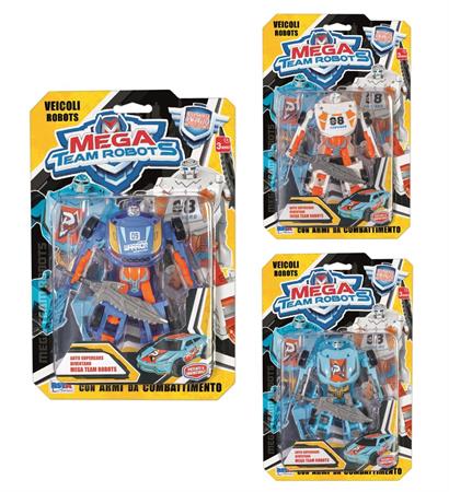 ROBOT TRANSFORMER 'MEGA TEAM' 4 ASSORTITI  36 $                BLISTER-M
