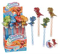 SPADA BOLLE C/MANICO DINOSAURI 135 ML ASS 12 $   -MIN 12       DISPLAY-X