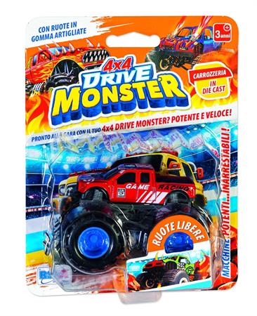 AUTO 4x4 'DRIVE MONSTER' RUOTA LIBERA 5/ASS 24 $   -MIN 2      BLISTER-M