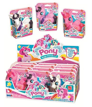 CAVALLO 'UNICORNO MAGICO' 3 COLORI ASSORTITI 12 E   DISPLAY    SCATOLA-F