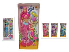 BAMBOLA SIRENETTA C/PICCOLA SIRENA 3/ASS   24 E                SCATOLA-F