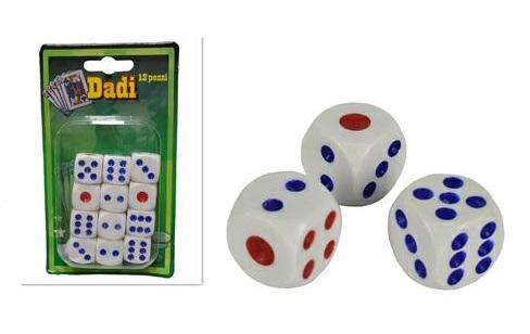 CART POKER DADI PZ. 12 ROSSO/BLU       120 $    -MIN 3         BLISTER-X
