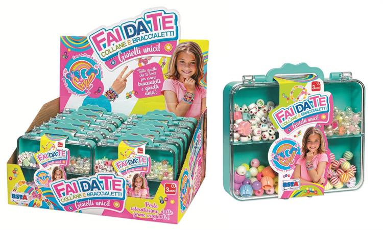 PERLINE COLORATE SET 'FAI DA TE' IN VALIGETTA 12 E  -MIN 2     DISPLAY-F
