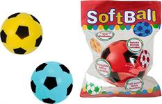 PALLONE SPUGNA MM.190 SOFT 3/COLORI     12 $