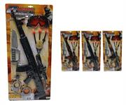 FUCILE 'MILITARE' C/MASCHERA E ACCESSORI 3/ASS  36 $           BLISTER-M
