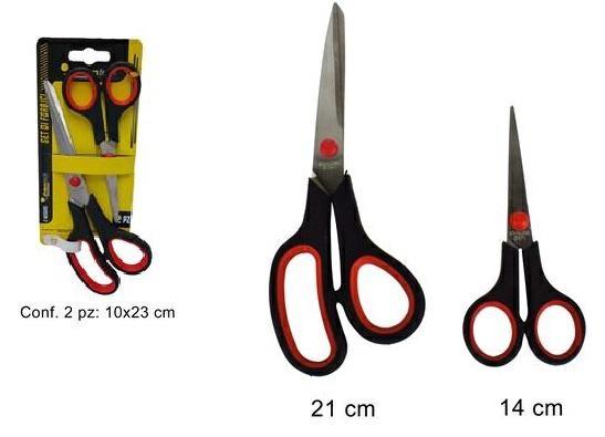 CANC FORBICI SET PZ.2 'NERO/ROSSO' 2 MISURE  72 $   -MIN 4    BLISTER