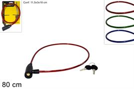 LUCCHETTO PER BICICLETTA C/CHIAVI 3/ASS    12 $    -MIN 4