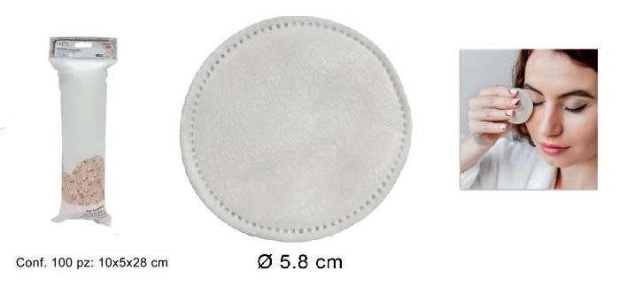 DISCHETTI STRUCCANTI TONDI PZ. 100    72 $      -MIN 4       PURO COTONE