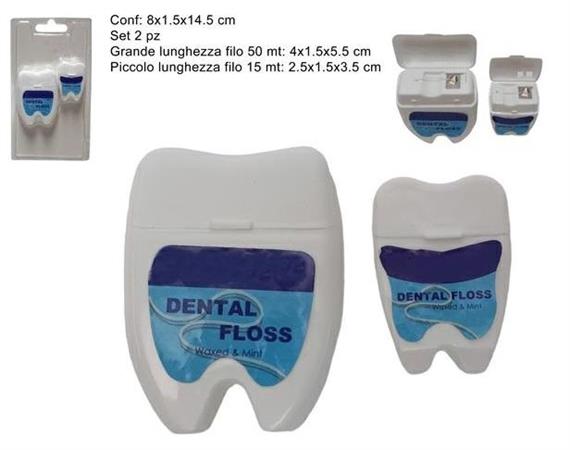 SPAZZOLINO FILO INTERDENT SET PZ. 2  50MT/15MT    72 $  -MIN 3   BLISTER
