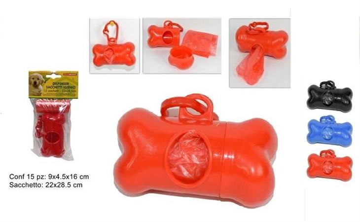 PET SACCHETTI IGIENICI PER CANI C/DISPENSER 3/COL  12 $    -MIN 4