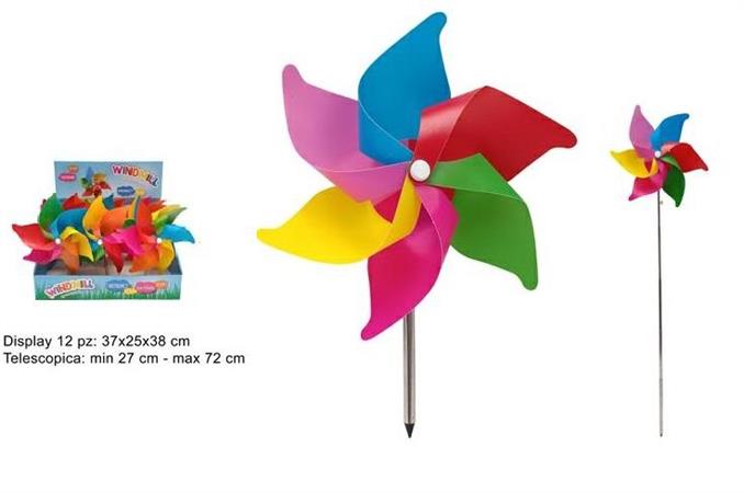 GIRANDOLA CM. 27 -MAX 72 ARCOBALENO TELESCOPICA  12 $   -MIN 6   DISPLAY
