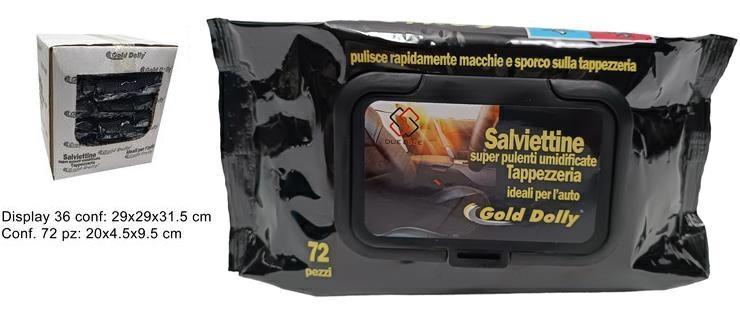SALVIETTE PULIZIA AUTO 'GOLD DOLLY' PZ.72  24 $    -MIN 4        DISPLAY