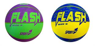 PALLONE BASKET 5 PVC 'FLASH' 2/ASS    30 $