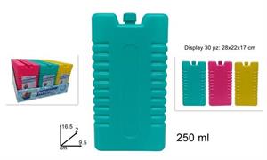 PIASTRA GHIACCIO ML.250  3/COLORI       30 E    -MIN 6           DISPLAY