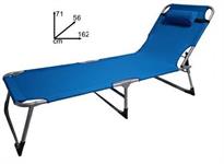 SEDIA LETTINO CM.180 TESS/OXFORD BLU ROYAL  1 E     TUBO 22   C/CUSCINO