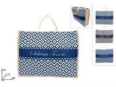 BORSA MARE CM.56x42 S-TENORI JUTA FANTASIA  24 E   3/COLORI